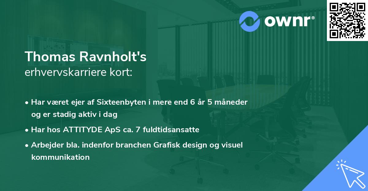 Thomas Ravnholt's erhvervskarriere kort