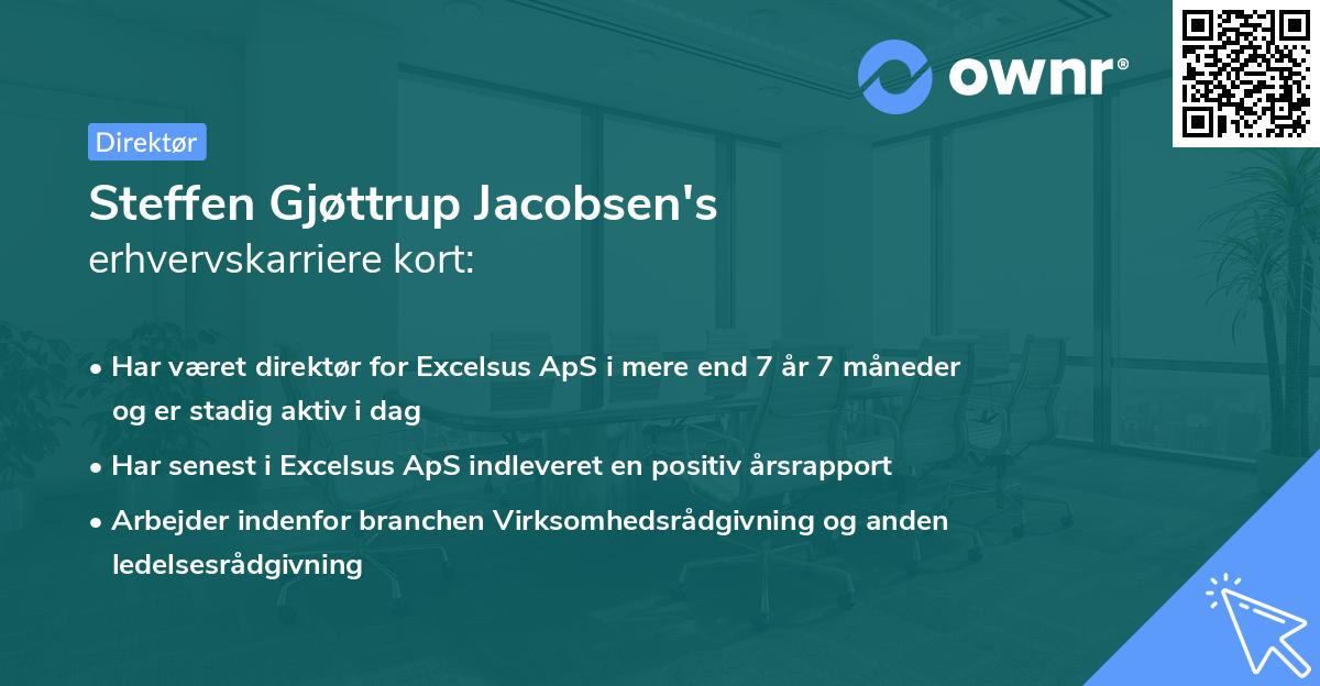 Steffen Gjøttrup Jacobsen's erhvervskarriere kort