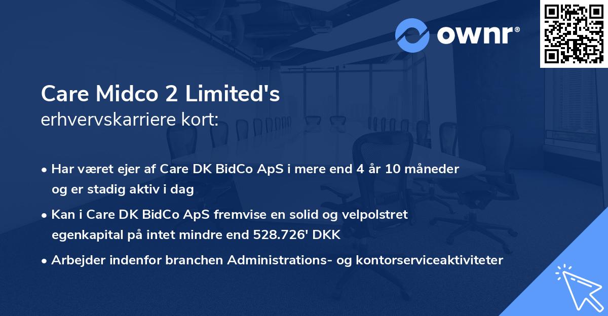 Care Midco 2 Limited's erhvervskarriere kort