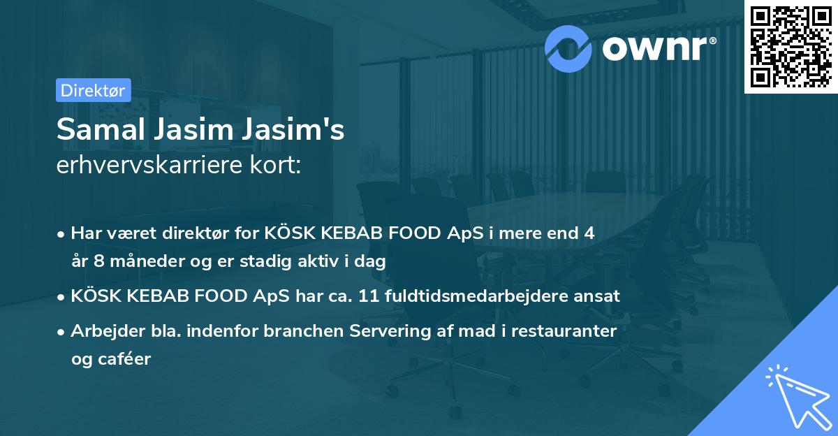 Samal Jasim Jasim's erhvervskarriere kort