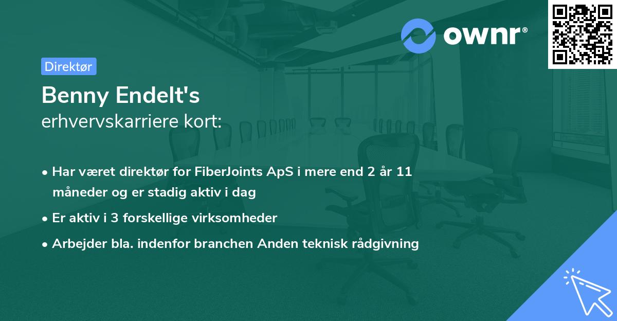 Benny Endelt's erhvervskarriere kort