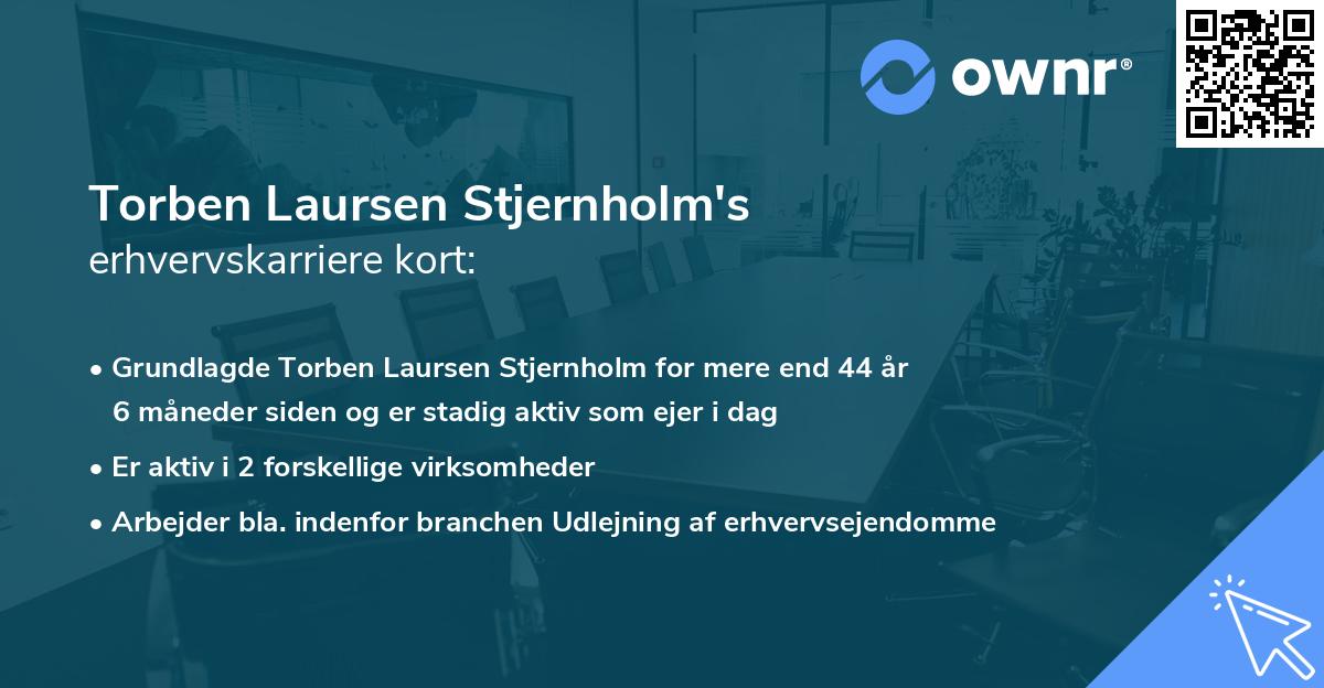 Torben Laursen Stjernholm's erhvervskarriere kort