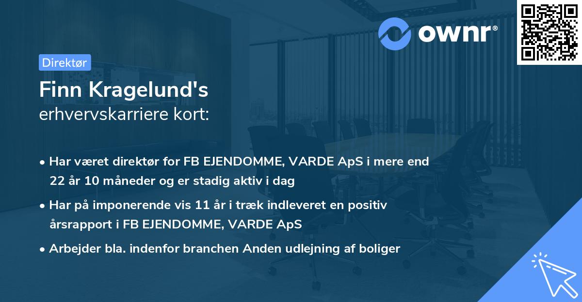 Finn Kragelund's erhvervskarriere kort