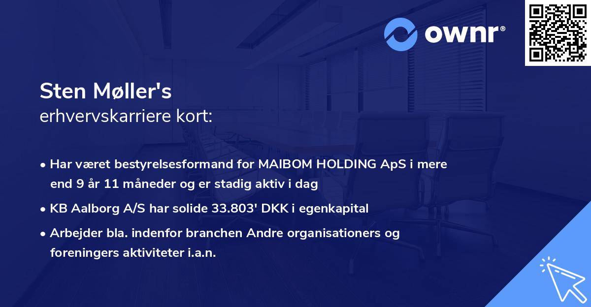 Sten Møller's erhvervskarriere kort