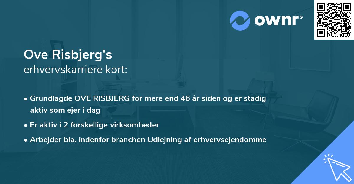 Ove Risbjerg's erhvervskarriere kort