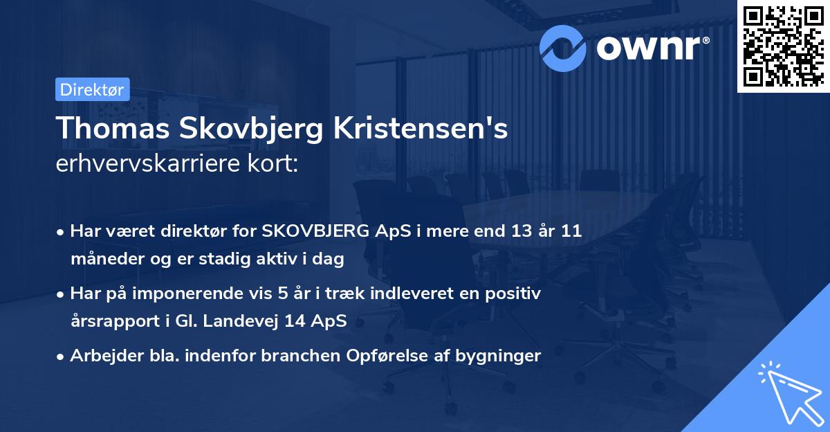 Thomas Skovbjerg Kristensen's erhvervskarriere kort