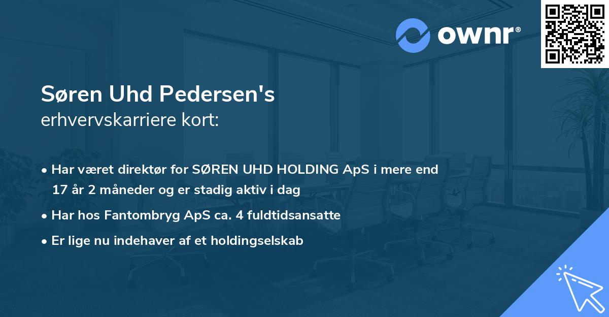 Søren Uhd Pedersen's erhvervskarriere kort