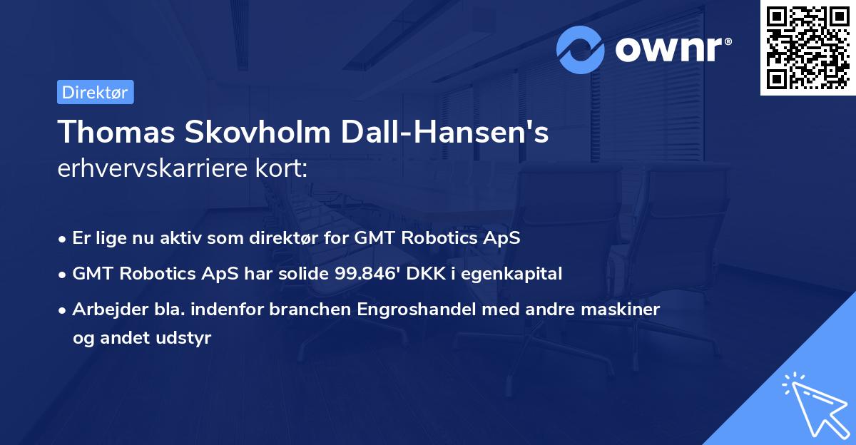 Thomas Skovholm Dall-Hansen's erhvervskarriere kort