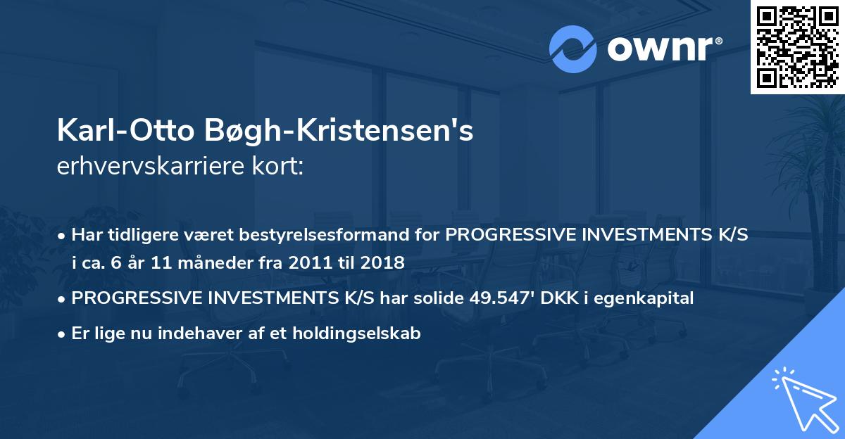 Karl-Otto Bøgh-Kristensen's erhvervskarriere kort