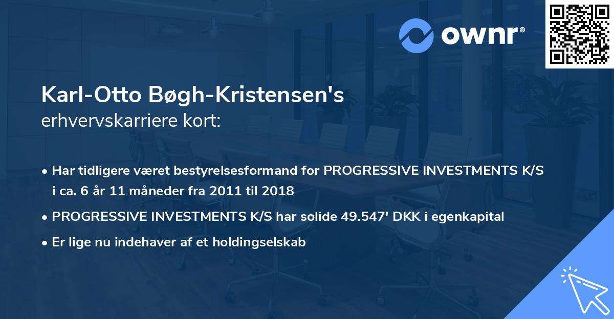 Karl-Otto Bøgh-Kristensen's erhvervskarriere kort