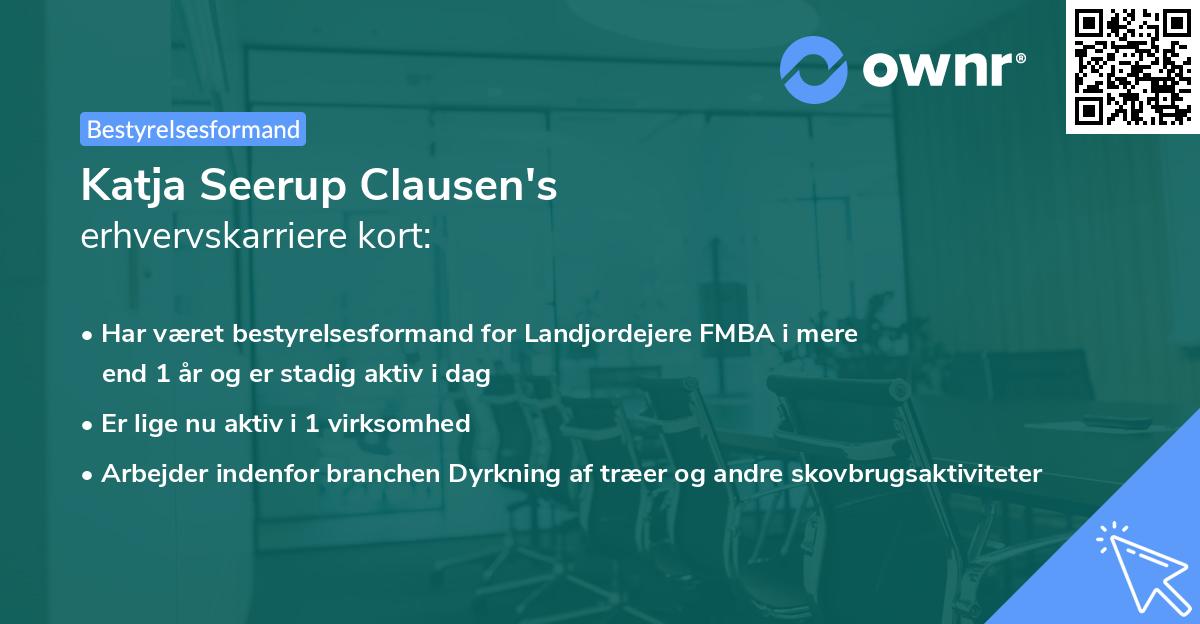 Katja Seerup Clausen's erhvervskarriere kort