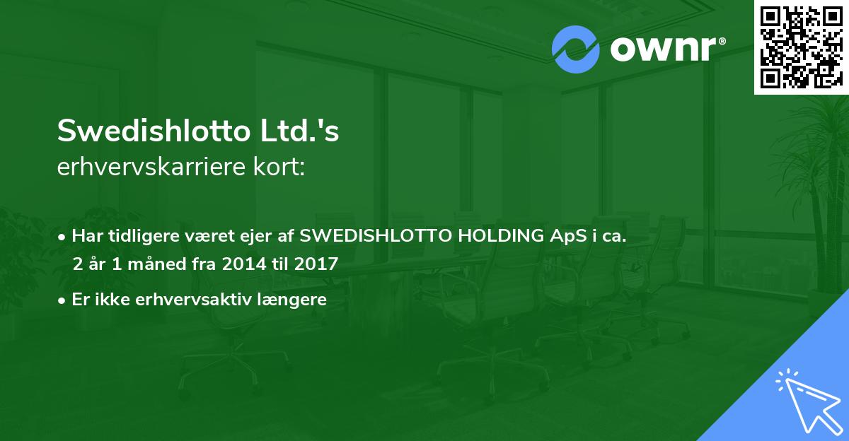 Swedishlotto Ltd.'s erhvervskarriere kort
