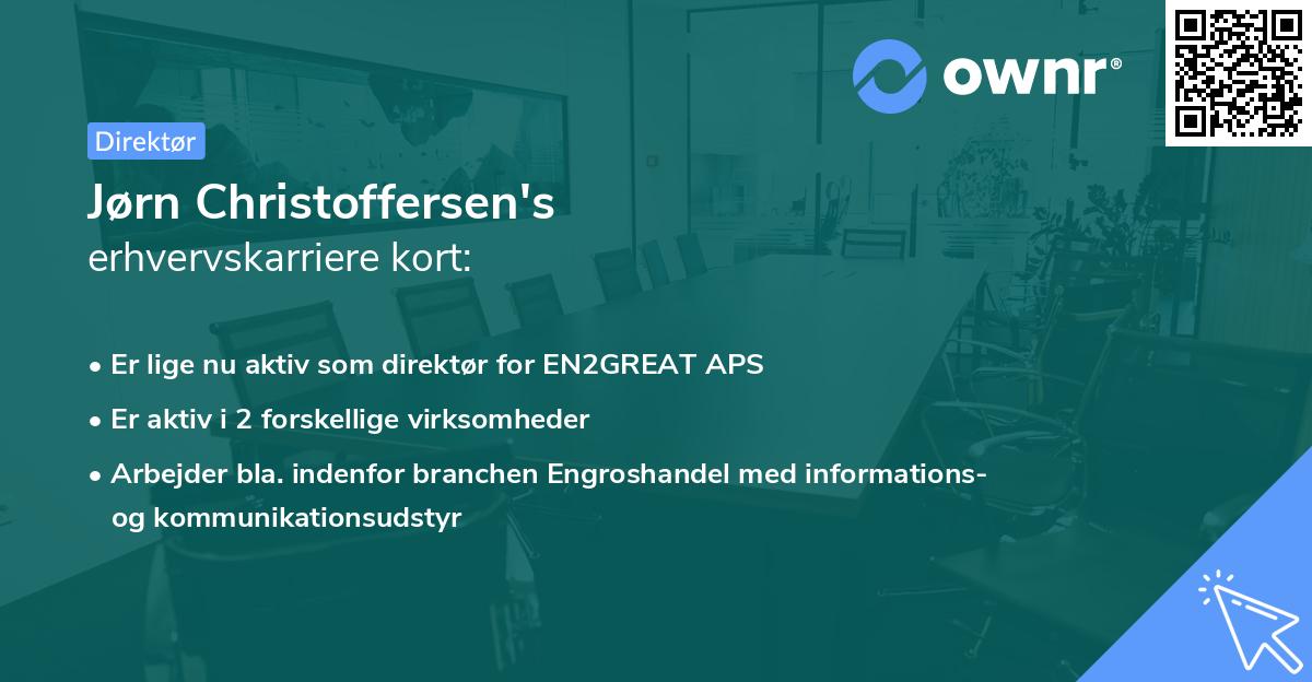 Jørn Christoffersen's erhvervskarriere kort