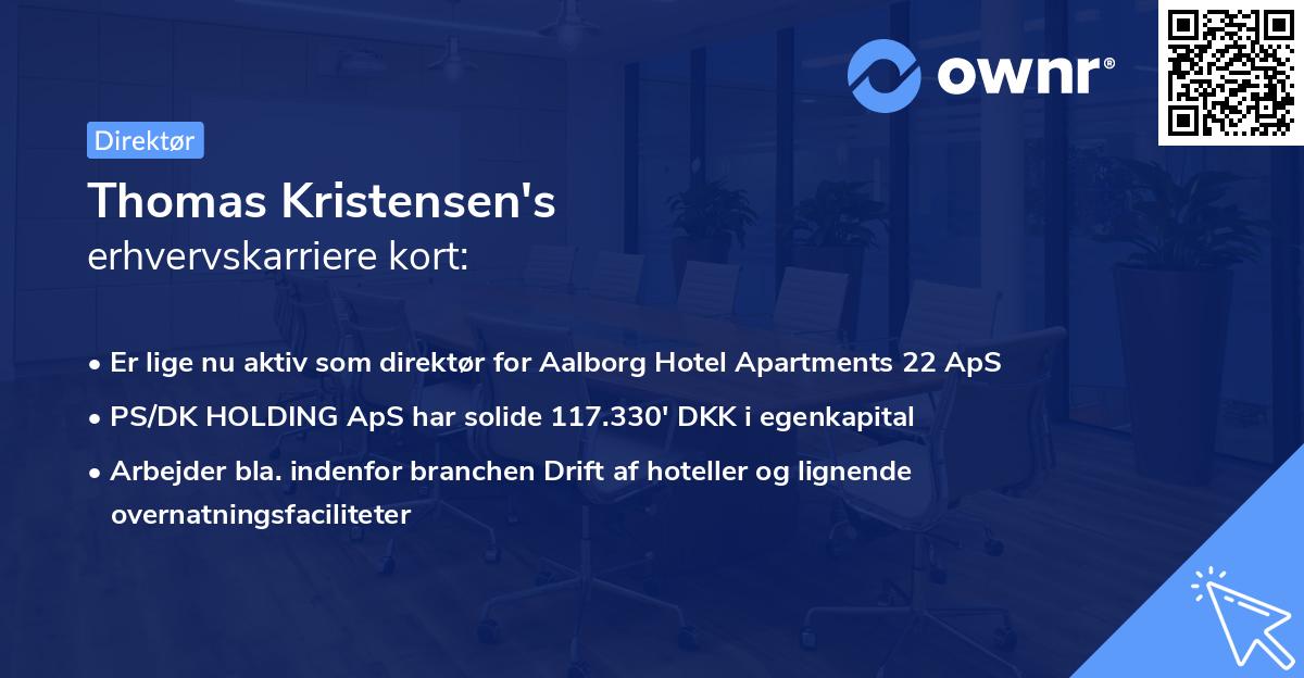 Thomas Kristensen's erhvervskarriere kort