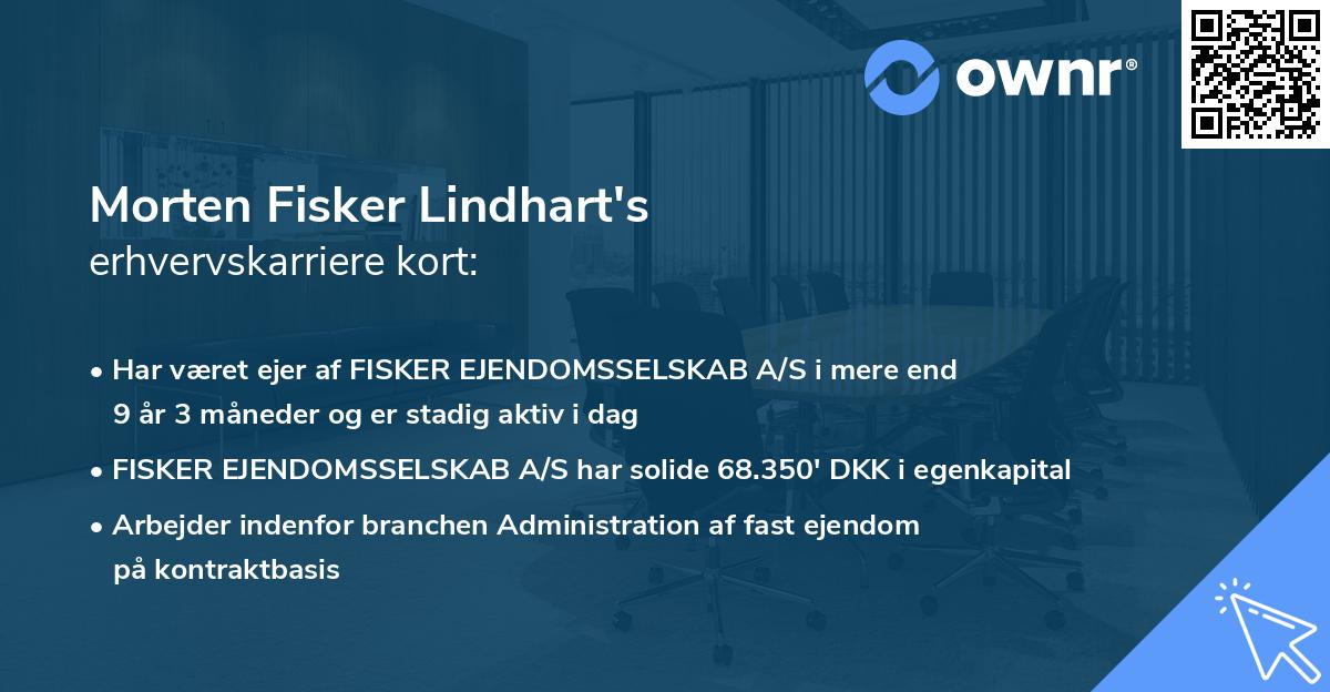 Morten Fisker Lindhart's erhvervskarriere kort