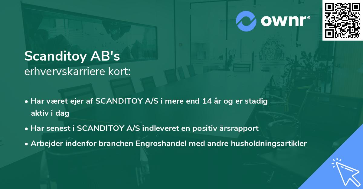 Scanditoy AB's erhvervskarriere kort