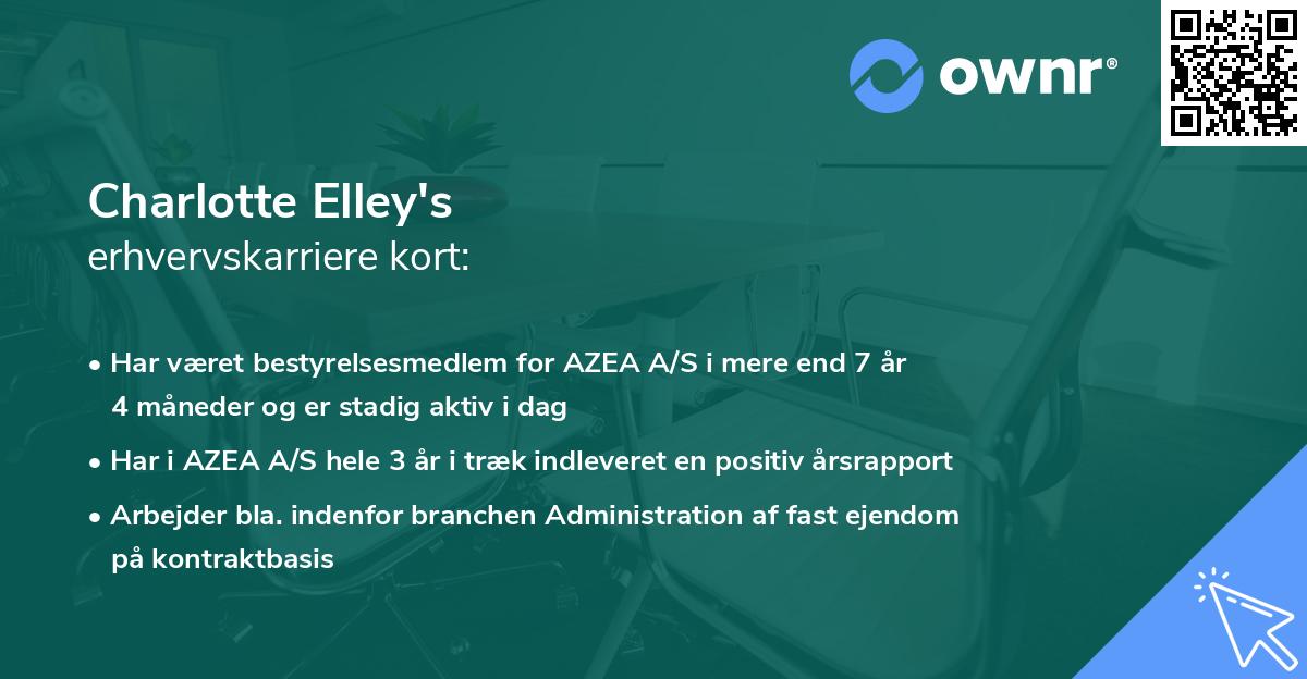 Charlotte Elley's erhvervskarriere kort