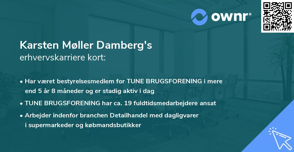 Karsten Møller Damberg's erhvervskarriere kort