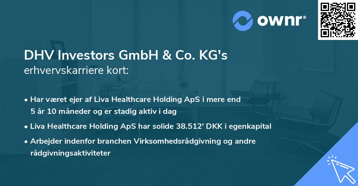 DHV Investors GmbH & Co. KG's erhvervskarriere kort