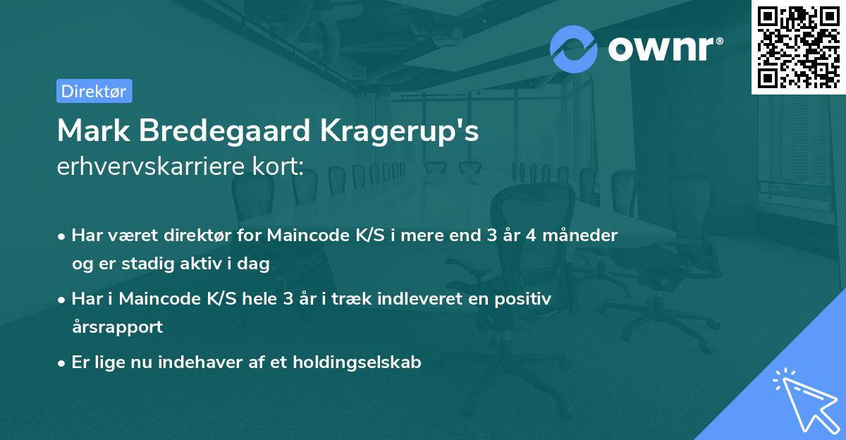 Mark Bredegaard Kragerup's erhvervskarriere kort