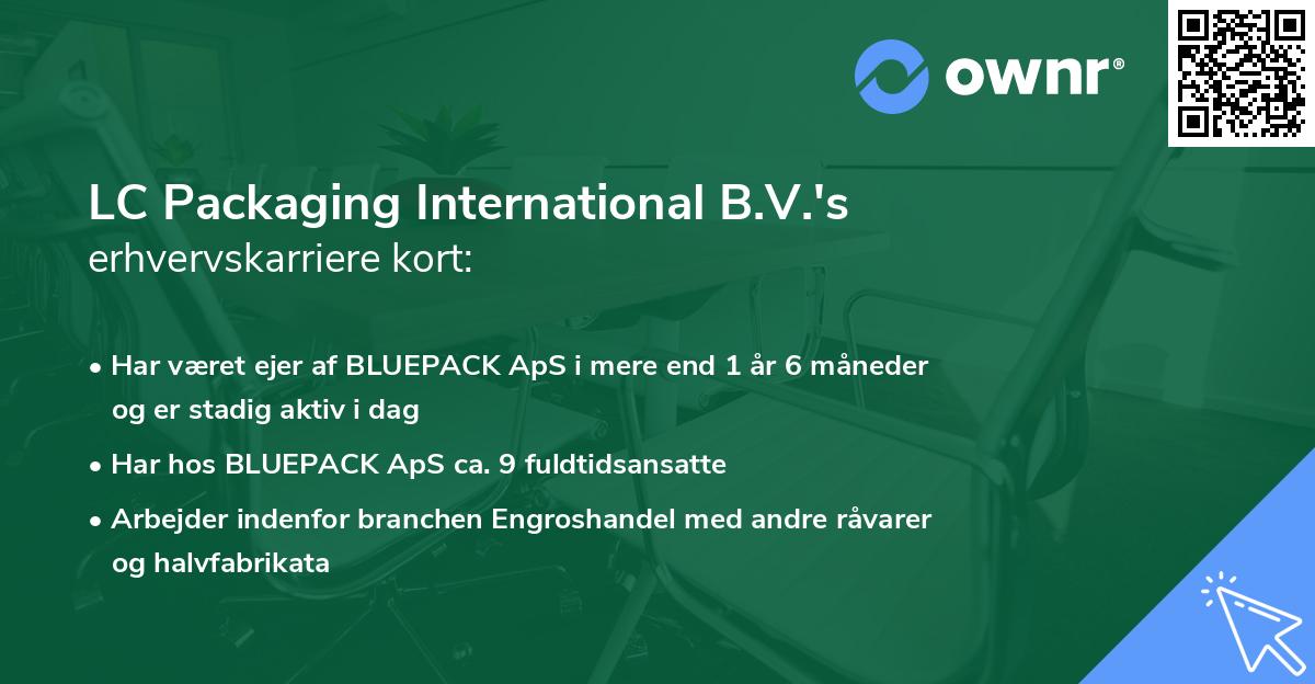 LC Packaging International B.V.'s erhvervskarriere kort