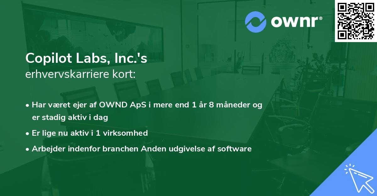 Copilot Labs, Inc.'s erhvervskarriere kort