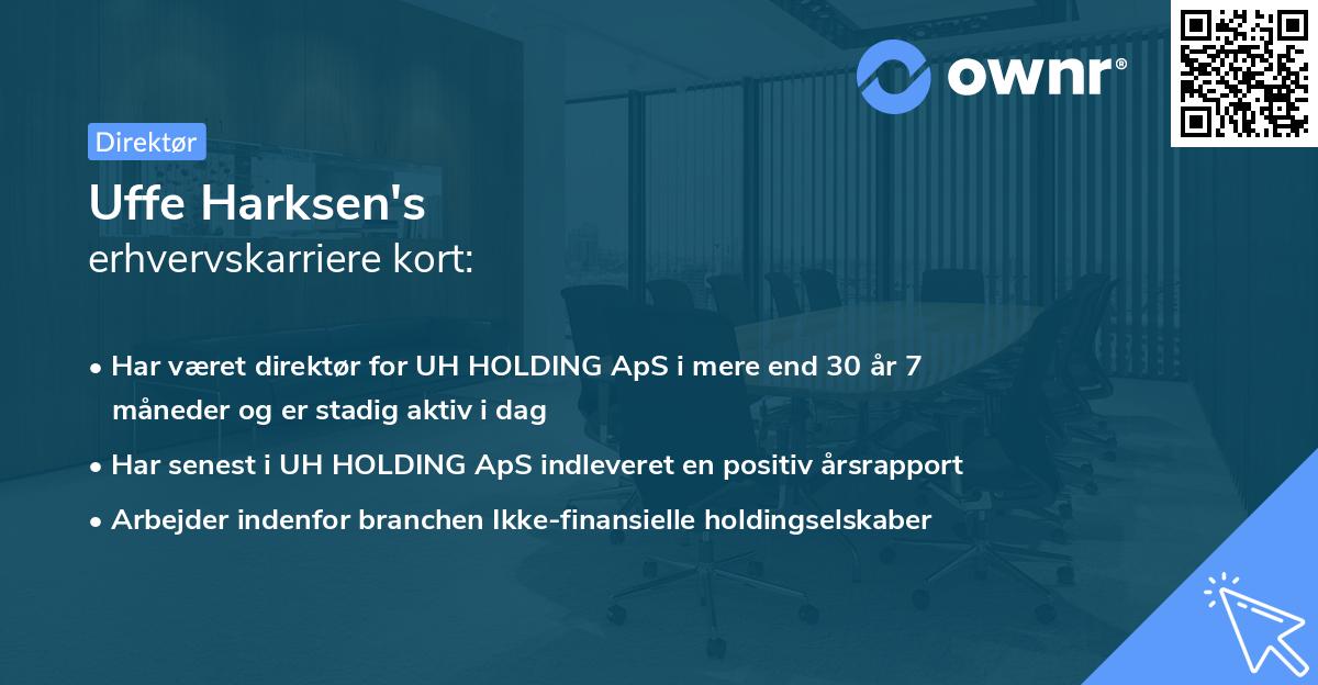 Uffe Harksen's erhvervskarriere kort