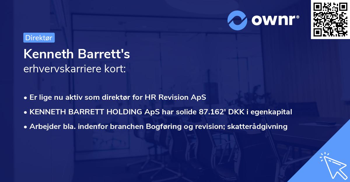 Kenneth Barrett's erhvervskarriere kort