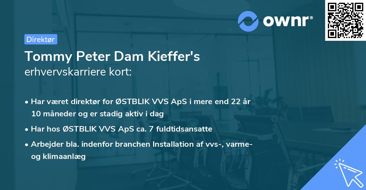 Tommy Peter Dam Kieffer's erhvervskarriere kort