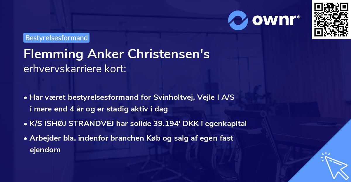 Flemming Anker Christensen's erhvervskarriere kort