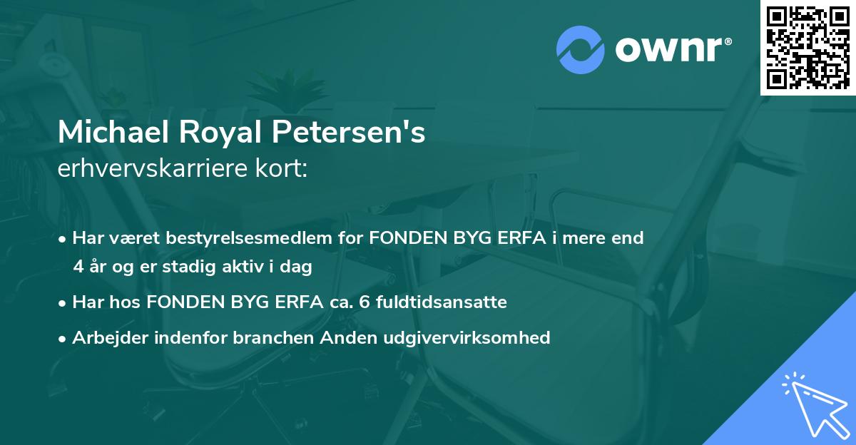 Michael Royal Petersen's erhvervskarriere kort