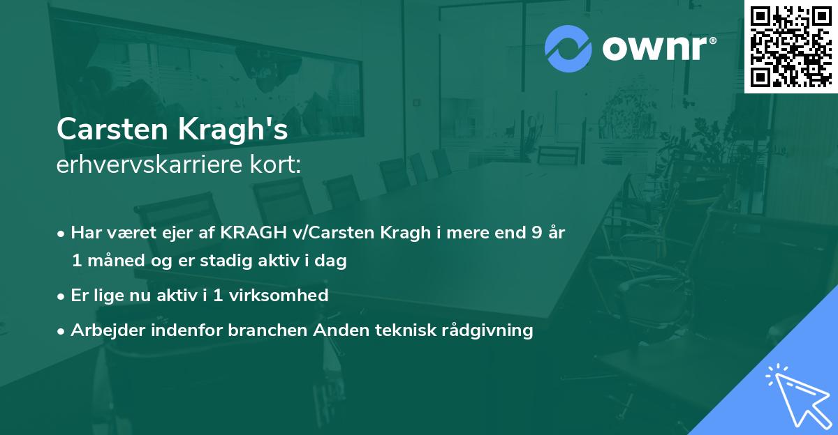 Carsten Kragh's erhvervskarriere kort