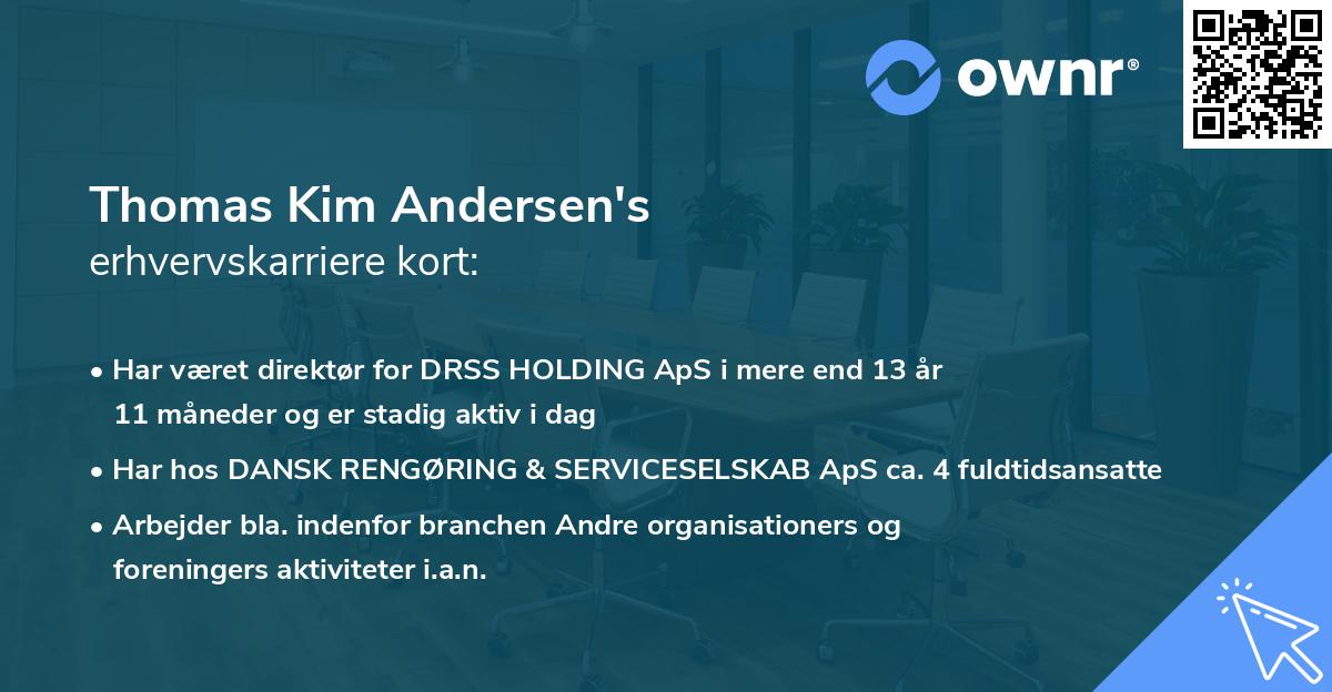 Thomas Kim Andersen's erhvervskarriere kort