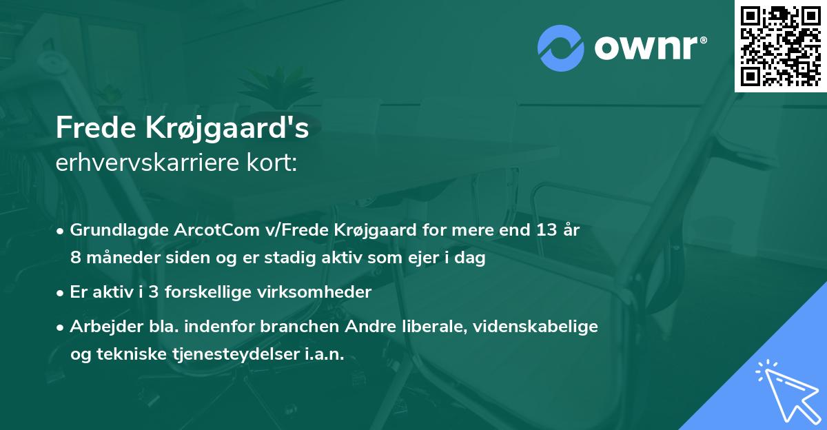 Frede Krøjgaard's erhvervskarriere kort