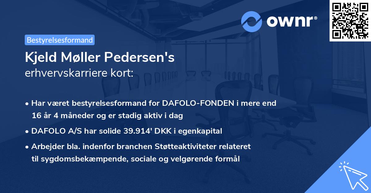 Kjeld Møller Pedersen's erhvervskarriere kort