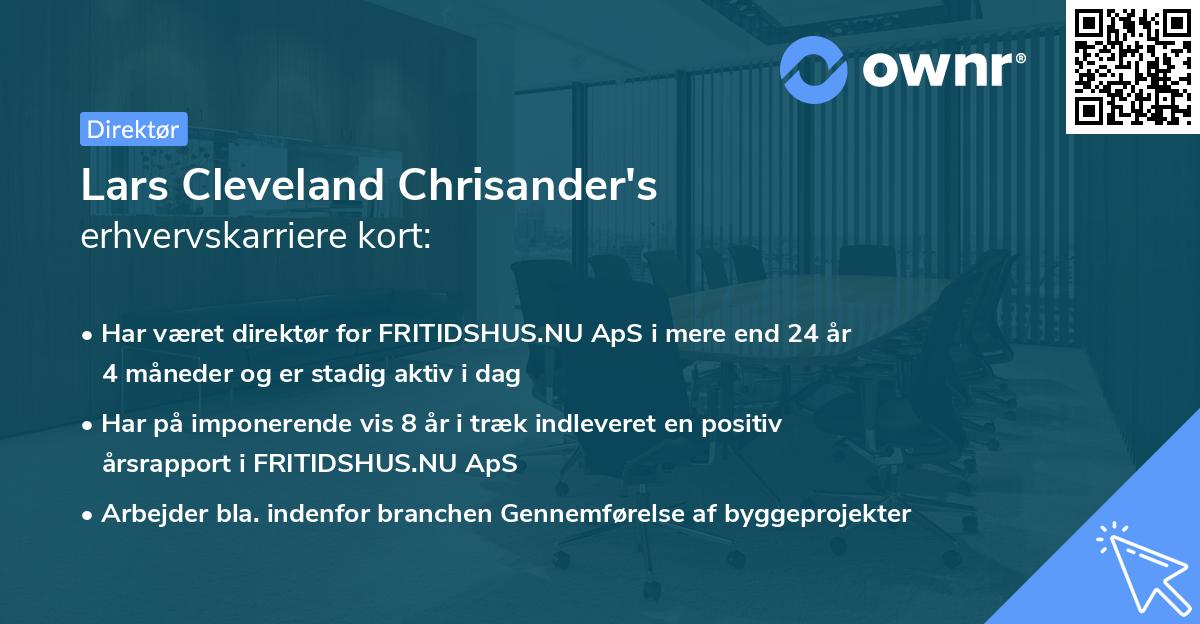 Lars Cleveland Chrisander's erhvervskarriere kort