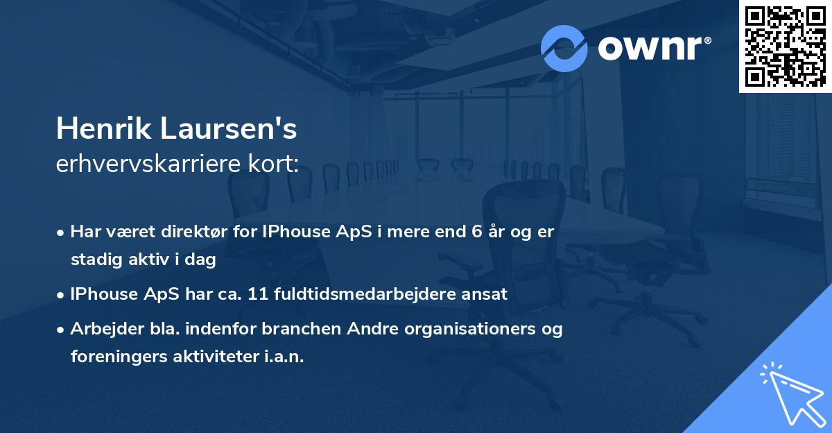 Henrik Laursen's erhvervskarriere kort