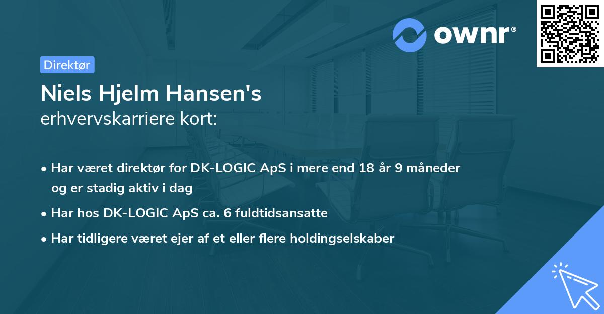 Niels Hjelm Hansen's erhvervskarriere kort