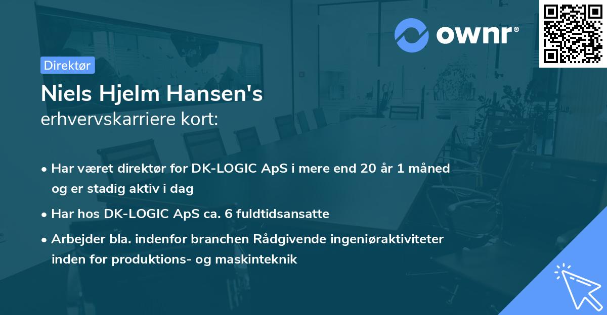 Niels Hjelm Hansen's erhvervskarriere kort