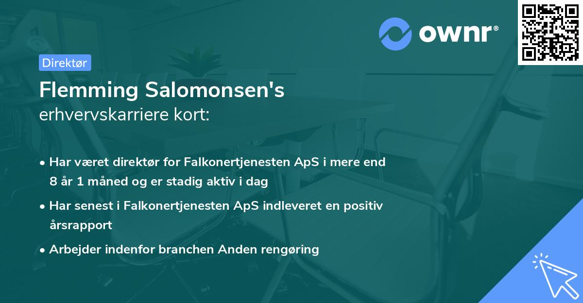 Flemming Salomonsen's erhvervskarriere kort