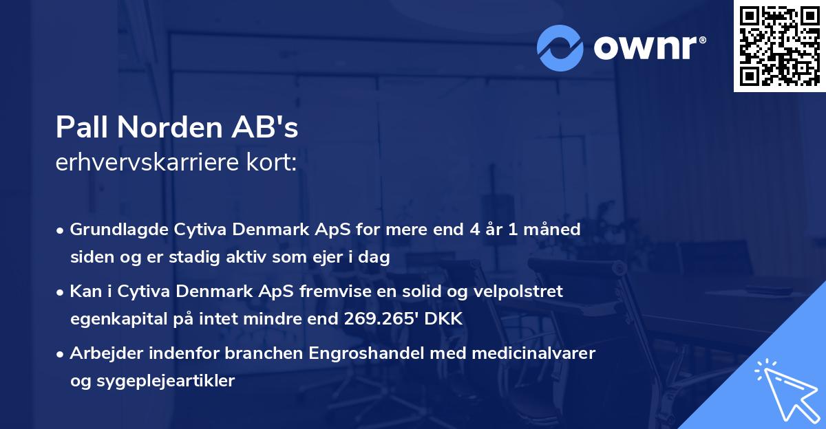 Pall Norden AB's erhvervskarriere kort