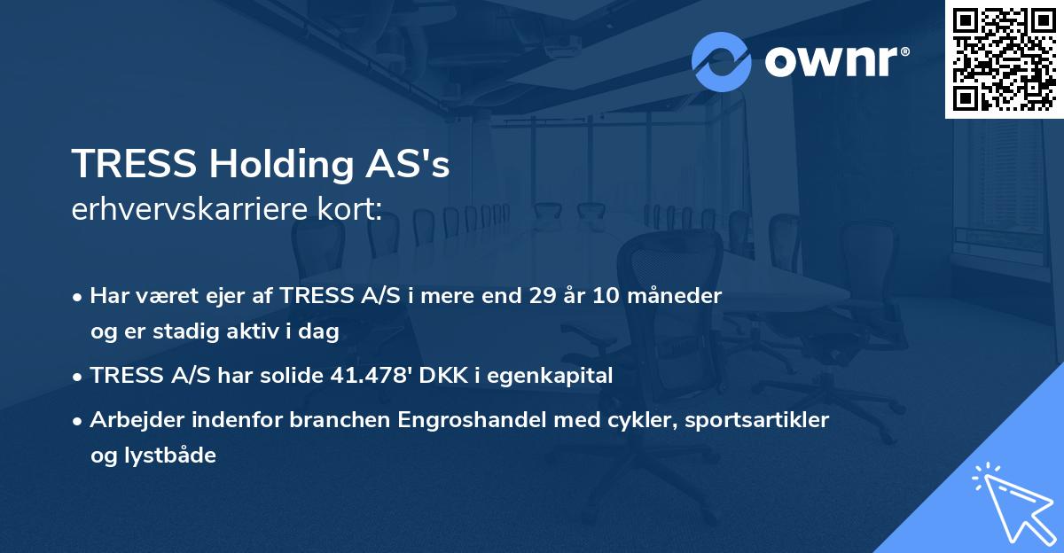 TRESS Holding AS's erhvervskarriere kort