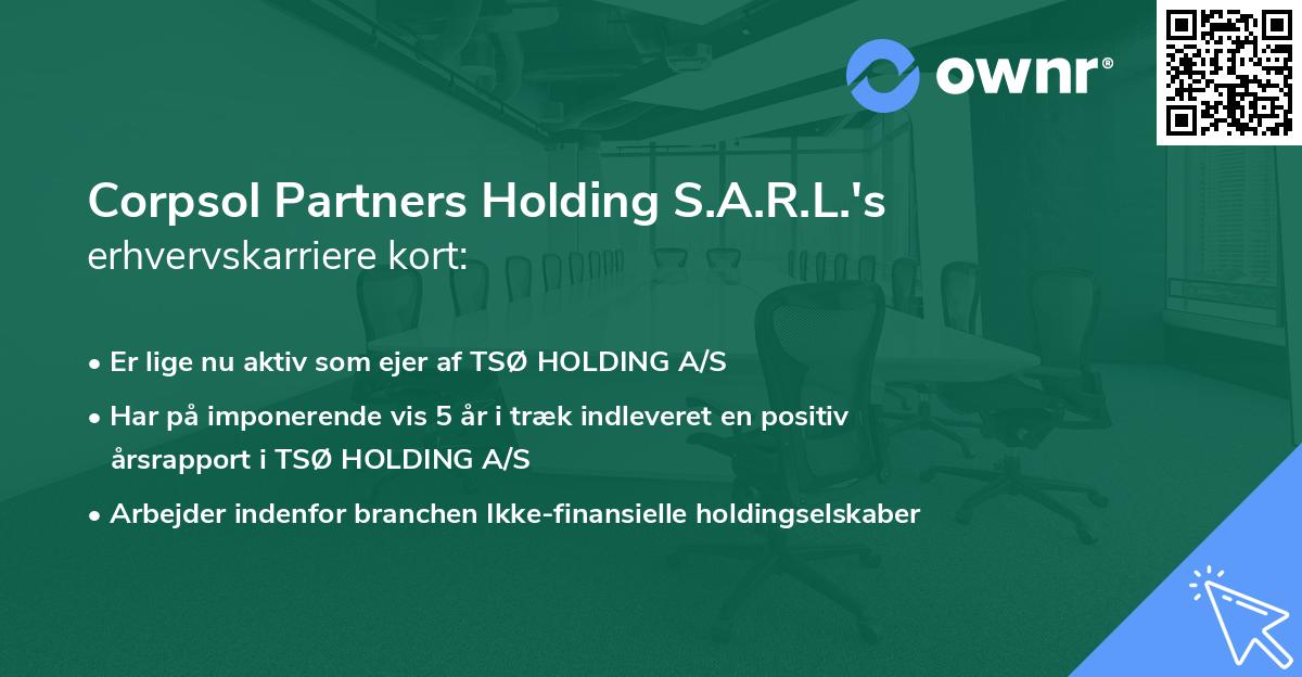 Corpsol Partners Holding S.A.R.L.'s erhvervskarriere kort