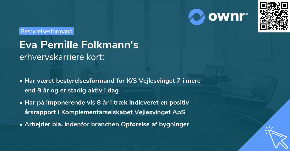 Eva Pernille Folkmann's erhvervskarriere kort