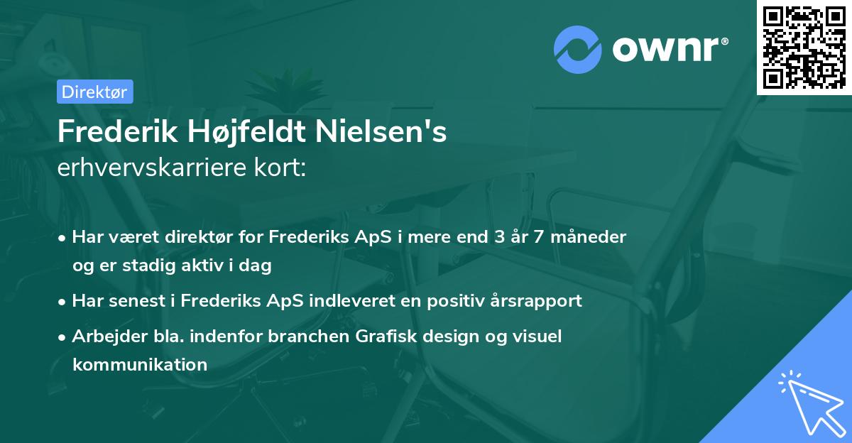 Frederik Højfeldt Nielsen's erhvervskarriere kort