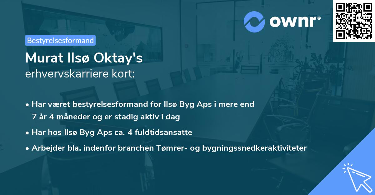 Murat Ilsø Oktay's erhvervskarriere kort