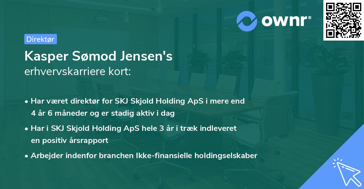 Kasper Sømod Jensen's erhvervskarriere kort
