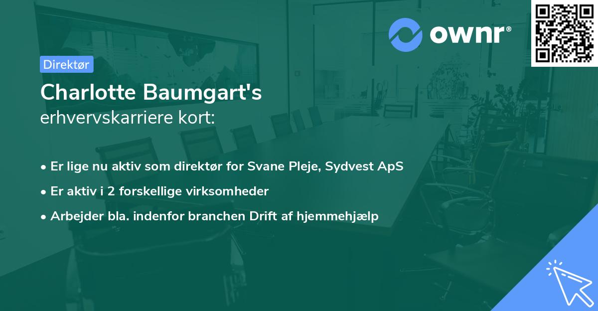 Charlotte Baumgart's erhvervskarriere kort