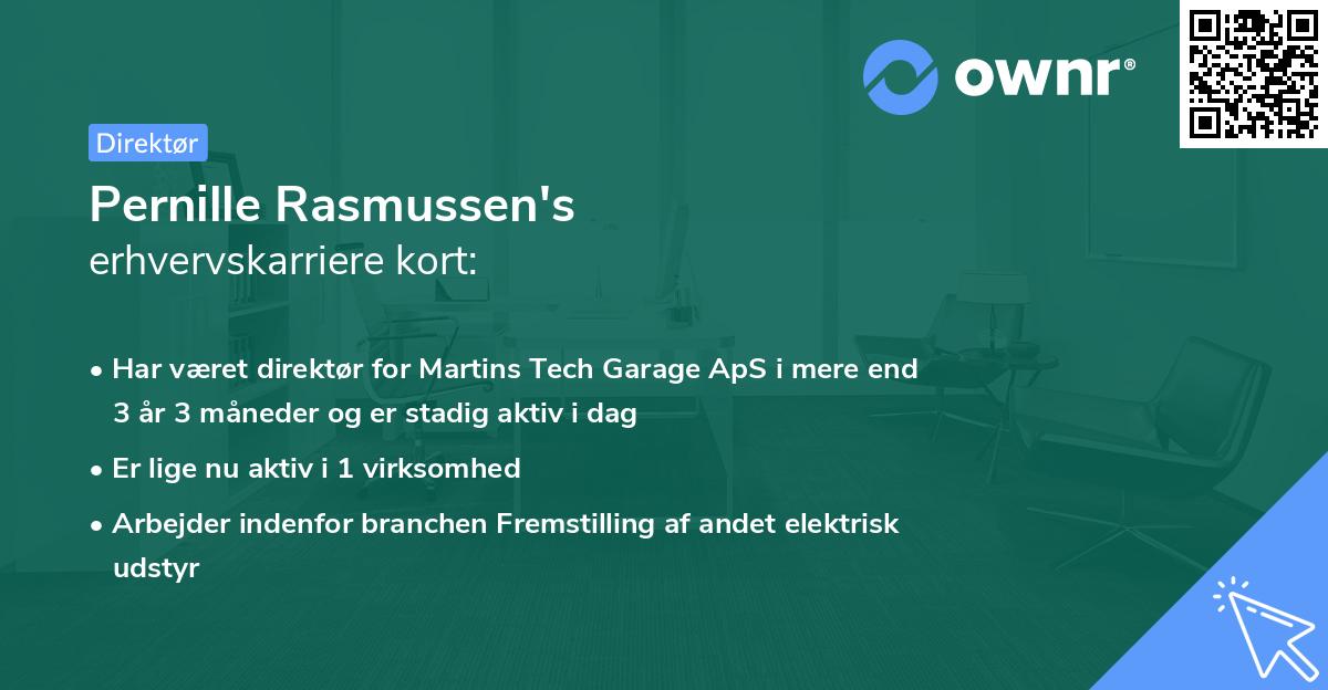 Pernille Rasmussen's erhvervskarriere kort