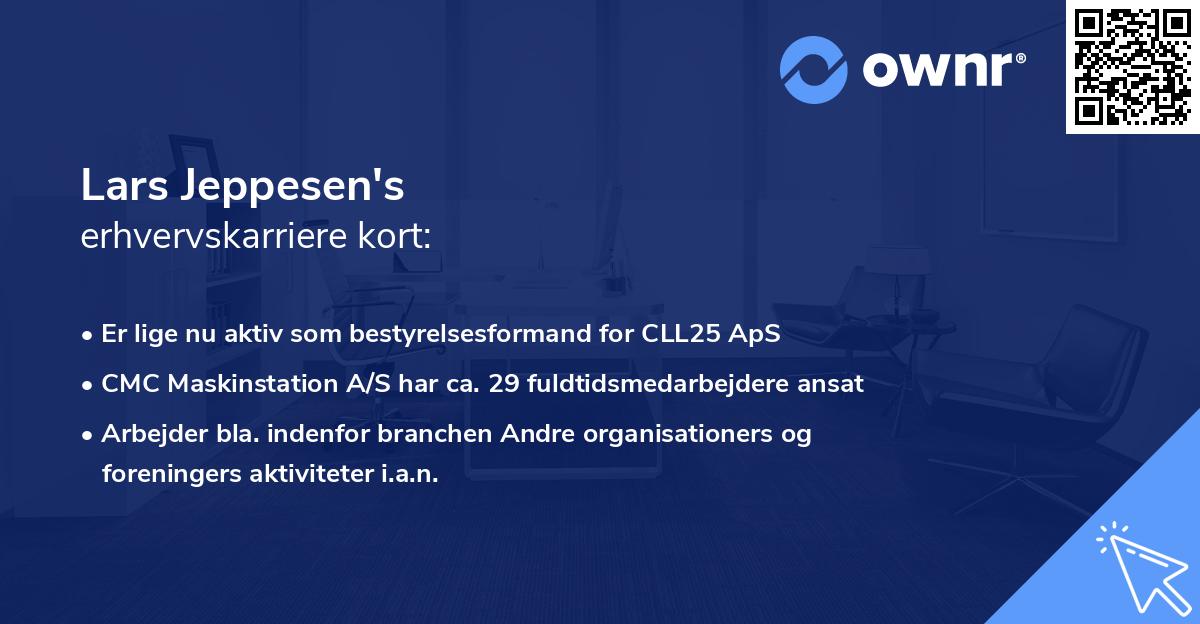 Lars Jeppesen's erhvervskarriere kort